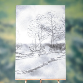 SEÑAL ACRÍLICA ESTILO DE DISEÑO DE LÍNEA DE ÁRBOL DE RÓTULO ACRÍL