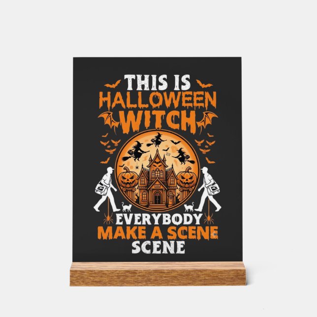 Señal Acrílica Esto es Halloween (Anverso)
