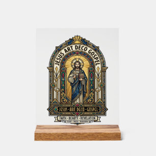 Señal Acrílica Evangelio Jesus Art Deco Jesus Fe Cristiana