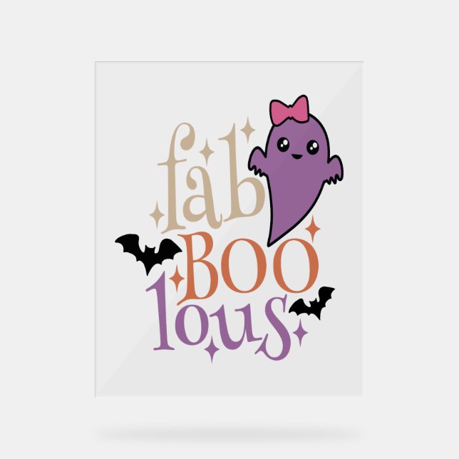Señal Acrílica Fa BOO Lous Fa BOO Lous Halloween Ghost (Anverso)