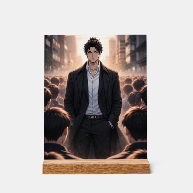 Señal Acrílica FAFO – Unbothered Presence (Anverso)