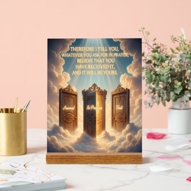 Señal Acrílica Faith Acrylic Sign For Encouragement (Boda)