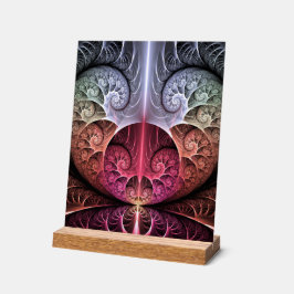 Señal Acrílica Fantasía irreal abstracta arte fractal