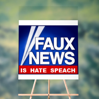 Señal Acrílica Faux News