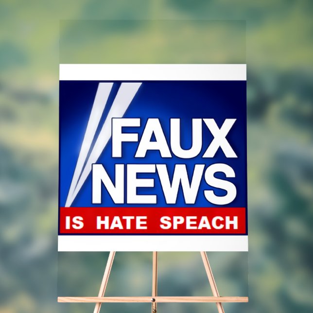 Señal Acrílica Faux News  (Neutral )