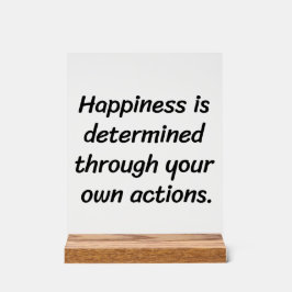 Señal Acrílica Felicidad Rótulo acrílico