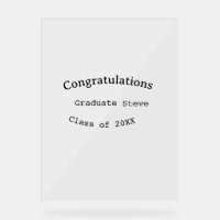Felicidades graduado nombre promoción de 20XX tipo