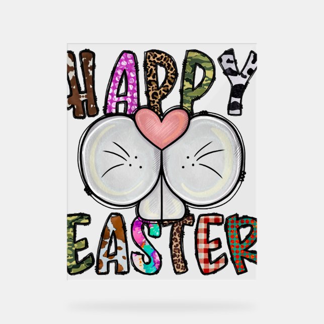Señal Acrílica Feliz Año Pascua (Anverso)