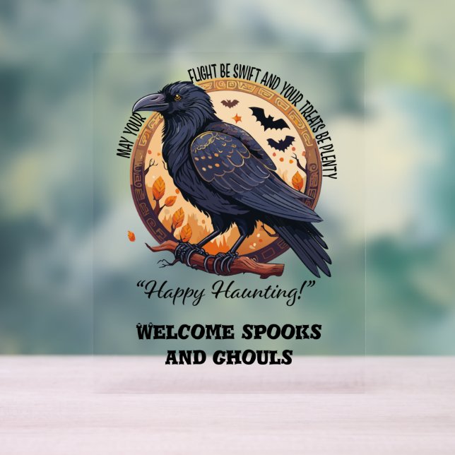 Señal Acrílica Feliz Halloween (Neutral )