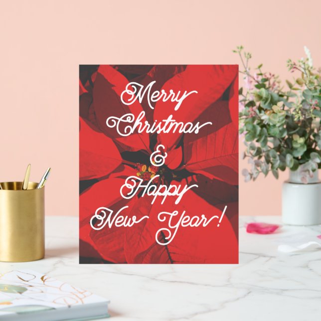 Señal Acrílica Feliz Navidad y Feliz Año Nuevo (Boda)