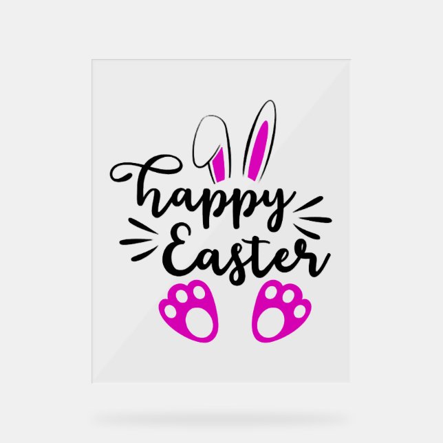 Señal Acrílica Feliz Pascua (Anverso)
