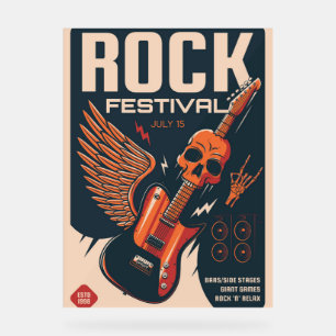 Señal Acrílica Festival de rock