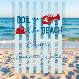 Señal Acrílica Fiesta de soltera con mariscos hervidos