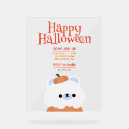 Señal Acrílica Fiesta simple de diversión de Halloween