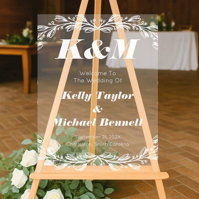 Señal Acrílica  Fine Art Inspired Wedding Signage (Subido por el creador)