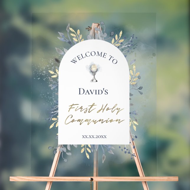 Señal Acrílica First Communion welcome Acrylic Sign (Neutral )