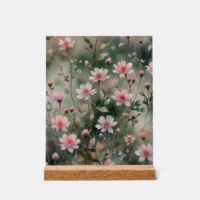 Señal Acrílica Flores silvestres de bonito (Anverso)