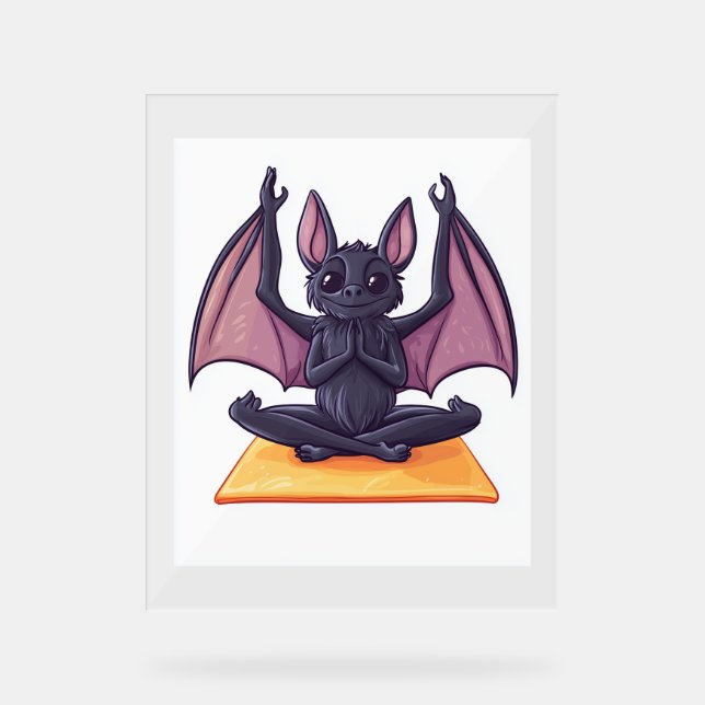 Señal Acrílica Flujo de Bat Yoga (Anverso)