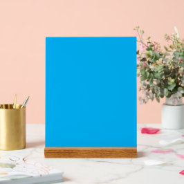 Señal Acrílica Fondo azul cyan sólido
