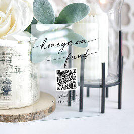 Señal Acrílica Fondo de luna de miel del Boda acrílico moderno Bo