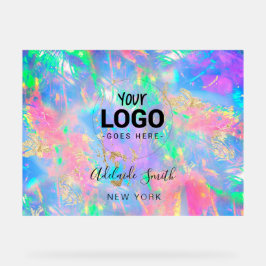 Señal Acrílica fondo de opal de incendio