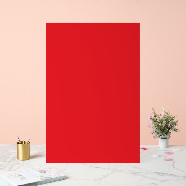 Señal Acrílica Fondo Rojo Sólido  (Boda)