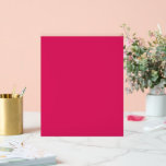Señal Acrílica fondo rosa con borde blanco<br><div class="desc">El diseño es un gran cuadrado azul que parece un cielo claro y luminoso. El color del cielo es un color azul intenso que le confiere un aspecto animado y animado.</div>