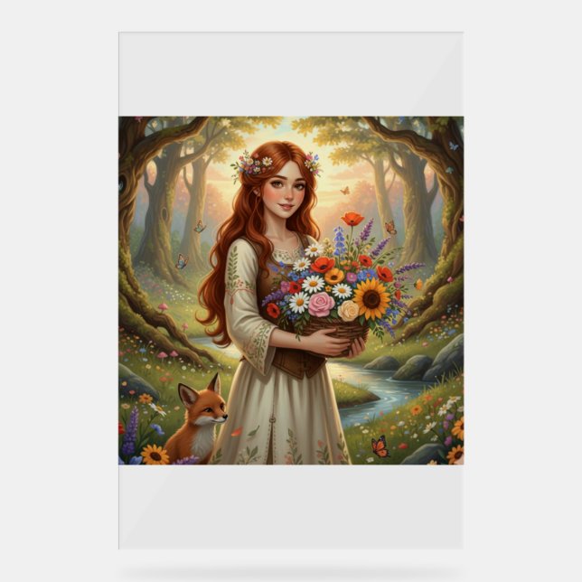 Señal Acrílica Forest Muse in Bloom (Anverso)