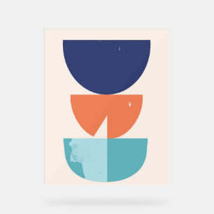 Señal Acrílica Formas geométricas abstractas