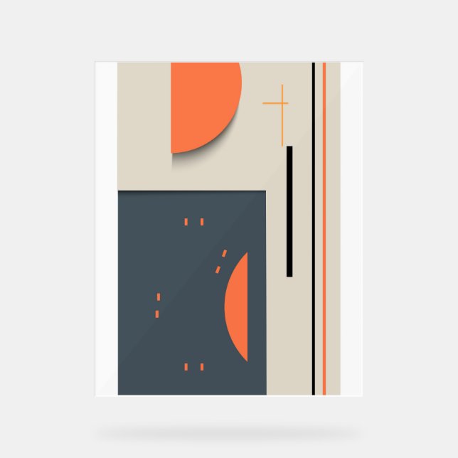 Señal Acrílica Formas geométricas modernas (Anverso)