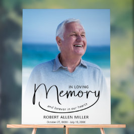 Señal Acrílica Foto conmemorativa del funeral de amor por la memo