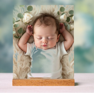 Señal Acrílica Foto de bebé personalizada