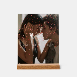 Señal Acrílica Foto de pareja personalizada El día de San Valentí