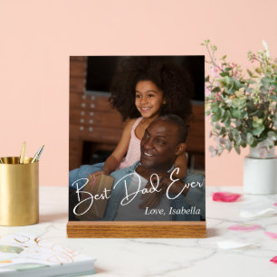 Señal Acrílica Foto del mejor Personalizado de papá