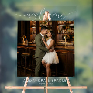 Señal Acrílica Foto elegante silenciada romántica