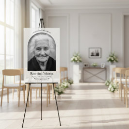 Señal Acrílica Foto personalizada de funeral conmemorativo