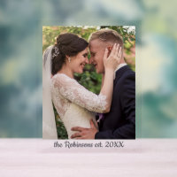 Foto personalizada de la familia boda