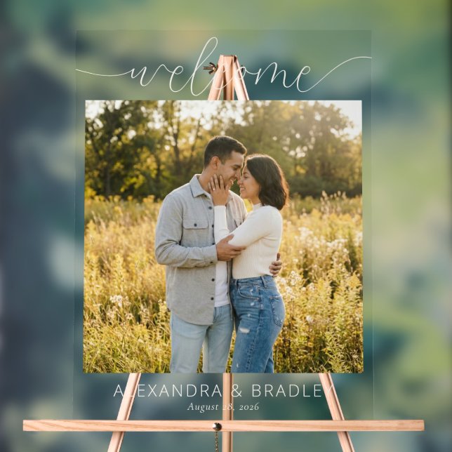 Señal Acrílica Foto Romántica Verde (Neutral )