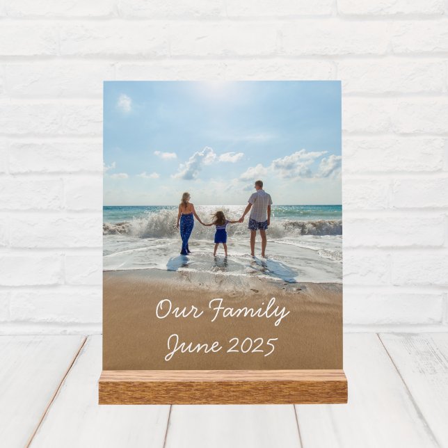 Señal Acrílica Foto y texto de familia personalizados (Subido por el creador)