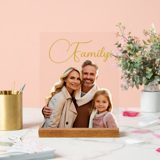 Señal Acrílica Foto y texto del personalizado (Boda)