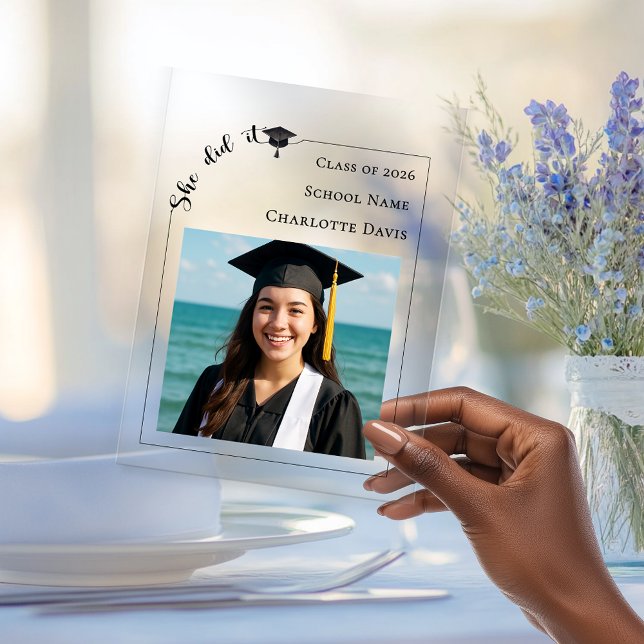 Señal Acrílica Fotos modernas de graduados (Subido por el creador)
