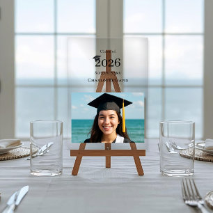 Señal Acrílica Fotos modernas y sencillas de graduados