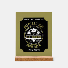 Señal Acrílica Frasco de personalizado Gin