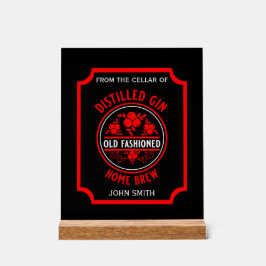 Señal Acrílica Frasco de personalizado Gin