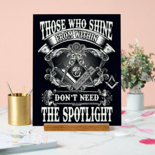 Señal Acrílica Freemason