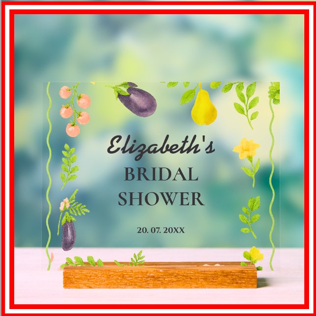 Señal Acrílica Fresco Del Mercado De Los Agricultores De La Ducha (Subido por el creador)