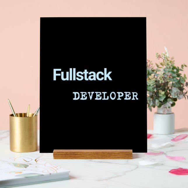 Señal Acrílica Fullstack Dev Banners (Boda)