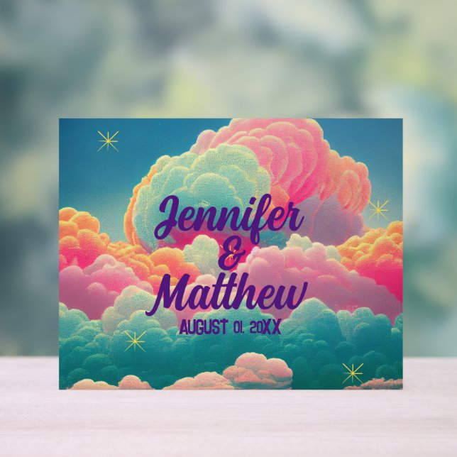 Señal Acrílica Fun Pastel Cotton Candy Clouds (Neutral )