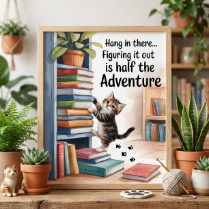 Señal Acrílica Fundido Inspirador Colgar Ahí Gato