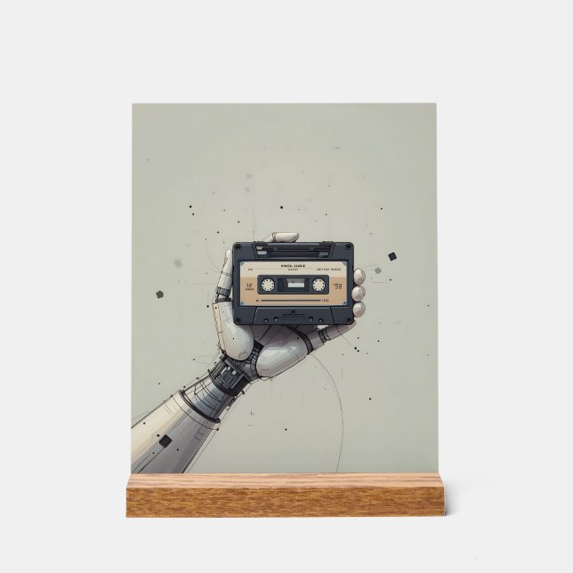 Señal Acrílica Future Meets Past: The Retro Robo-Tape (Anverso)